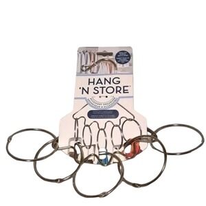Accessory Organizer Hang Silver Open Ring Purchase Scarves Belts Ties‎ Jewelry